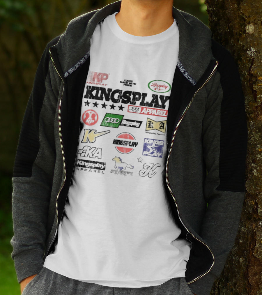 Kingsplay Vintage Style Apparel Collection Logo And Icon Mashup T-Shirt