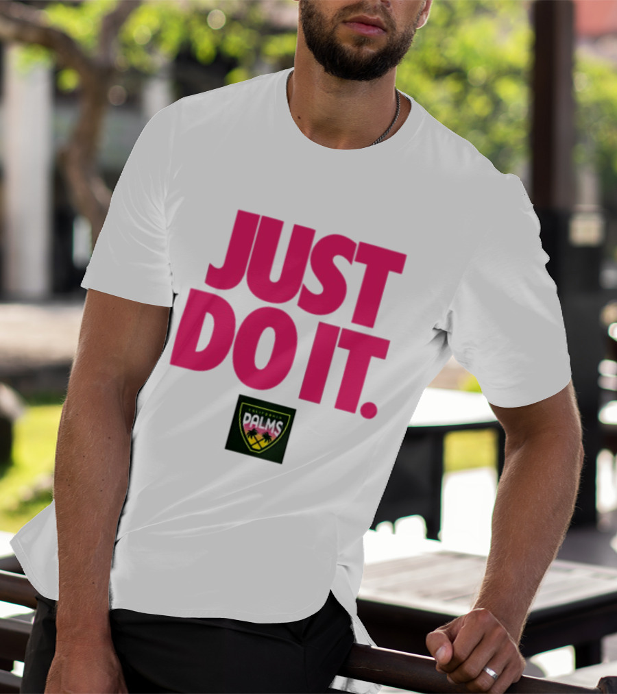 California Palms Just Do It Pink T-Shirt