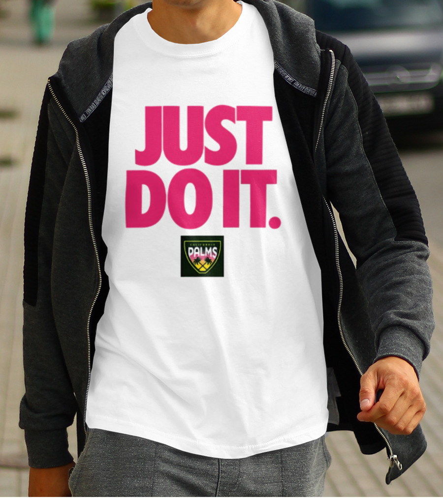 California Palms Just Do It Pink T-Shirt