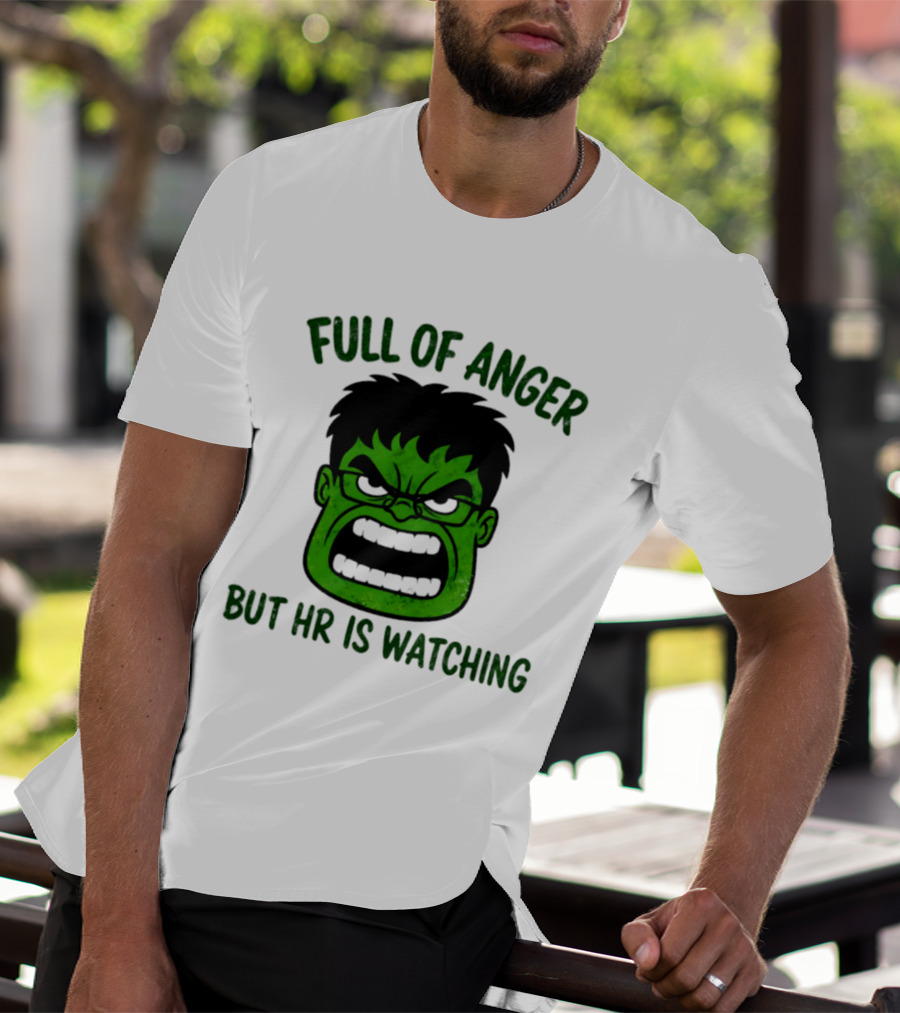 Full Of Anger HR Is Ing Hulk Swag Head T-Shirt