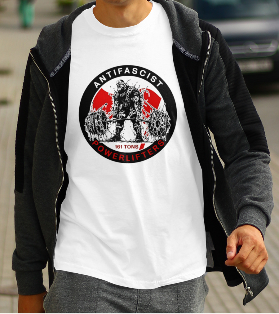 Antifascist Powerlifters 161 Tons Strength T-Shirt
