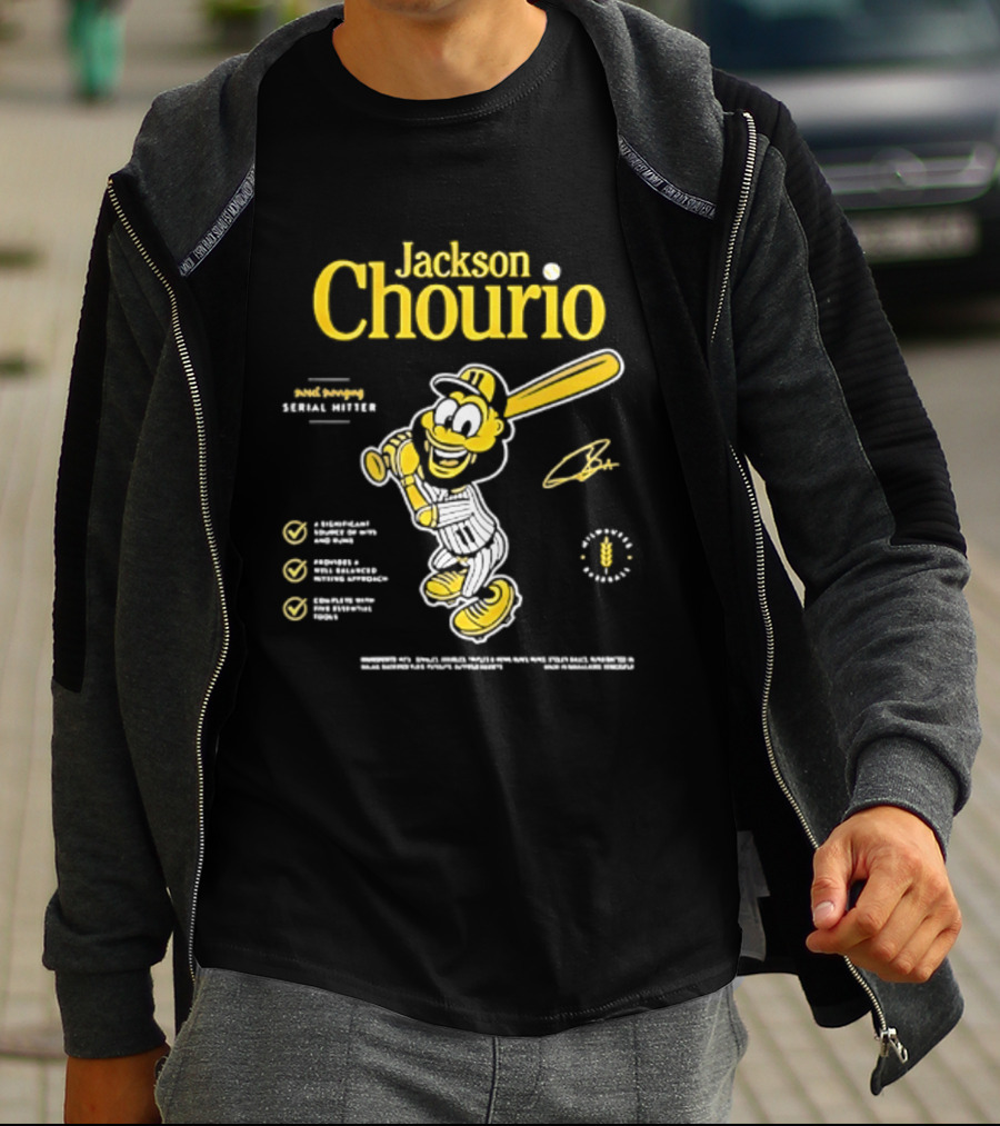 Jackson Chourio 2026 Milwaukee Brewers Serial Hitter T-Shirt