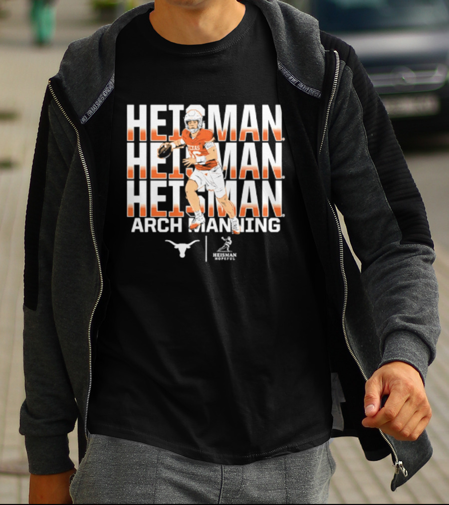 Texas Longhorns Arch Manning Heisman Trophy Contender NCAA Football T-Shirt