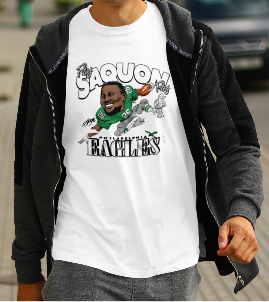 Philadelphia Eagles Saquon Barkley Caricature 26 T-Shirt
