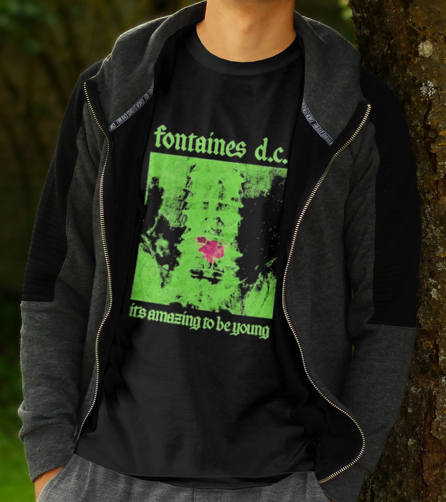 Fontaines D.C. It's Amazing To Be Young Bright Grunge T-Shirt