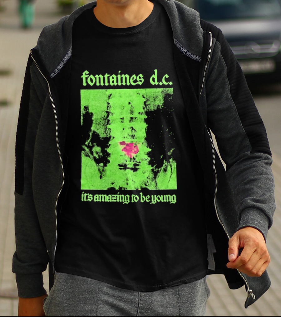 Fontaines D.C. It's Amazing To Be Young Bright Grunge T-Shirt