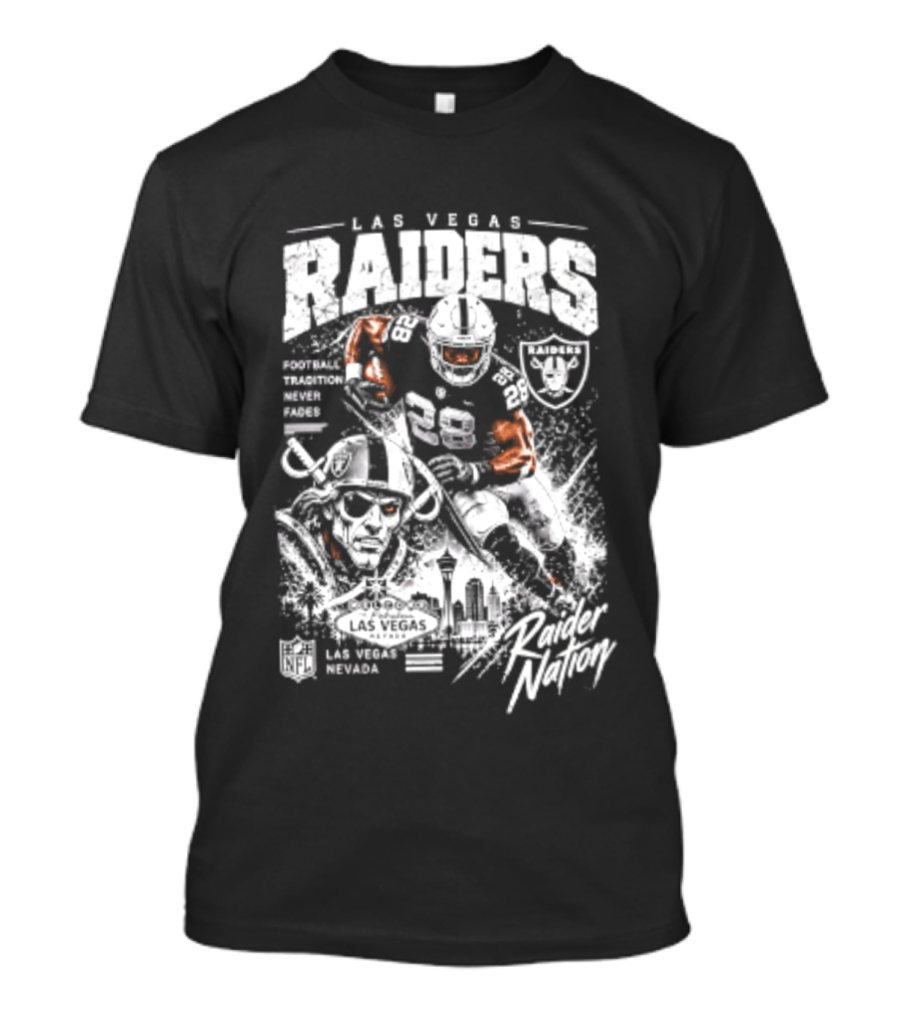 Las Vegas Raiders Football Tradition Never Fades Raider Nation T-Shirt