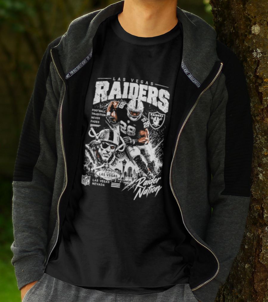 Las Vegas Raiders Football Tradition Never Fades Raider Nation T-Shirt