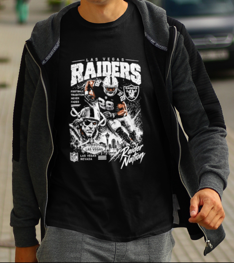Las Vegas Raiders Football Tradition Never Fades Raider Nation T-Shirt