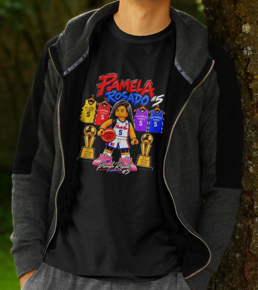Pamela Rosado #5 Puerto Rico Champion Legacy Basketball Jerseys And Trophies T-Shirt