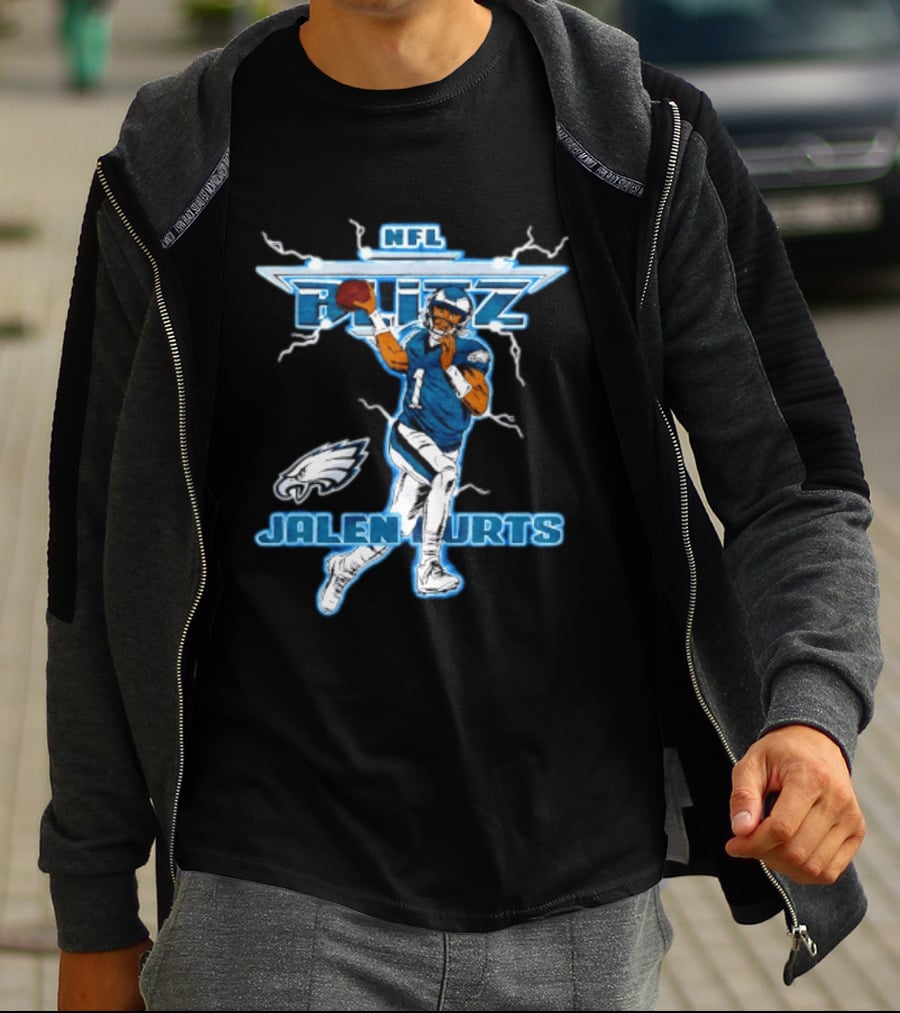 NFL Blitz Philadelphia Eagles Jalen Hurts T-Shirt