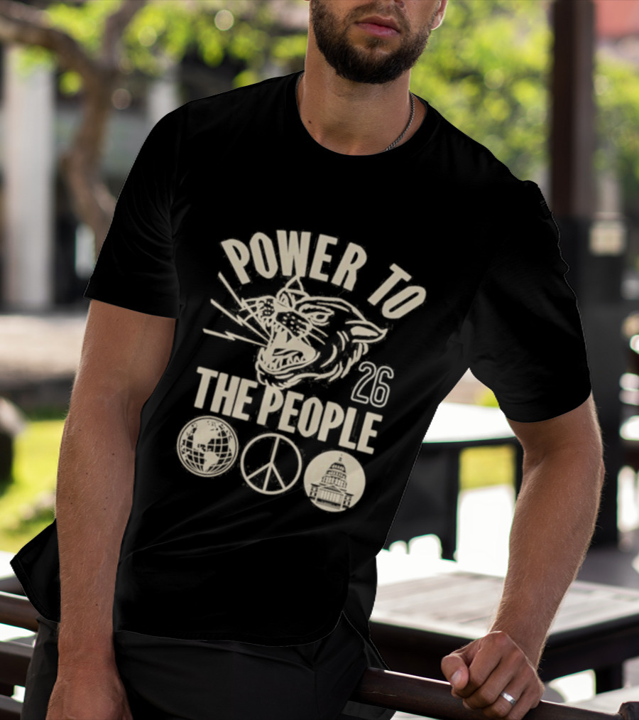 Power To The People Tiger Peace Columbia MD 26 Festival October 3 2026 T-Shirt