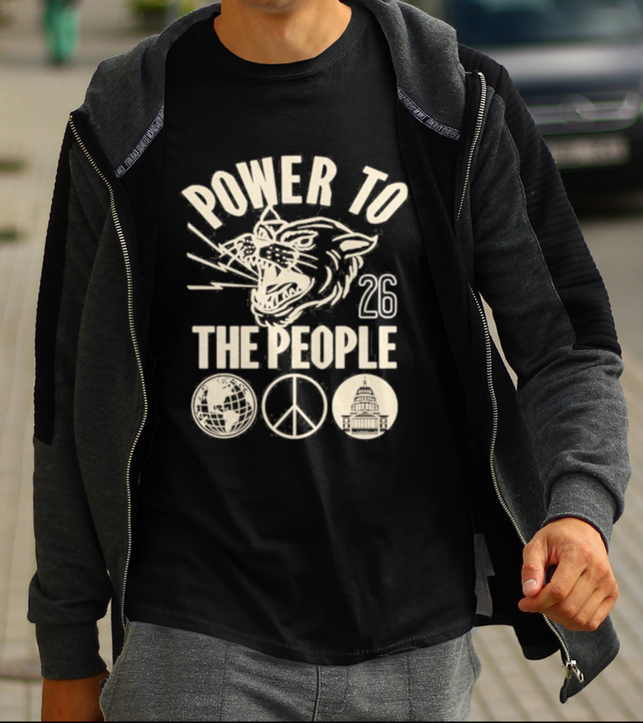 Power To The People Tiger Peace Columbia MD 26 Festival October 3 2026 T-Shirt
