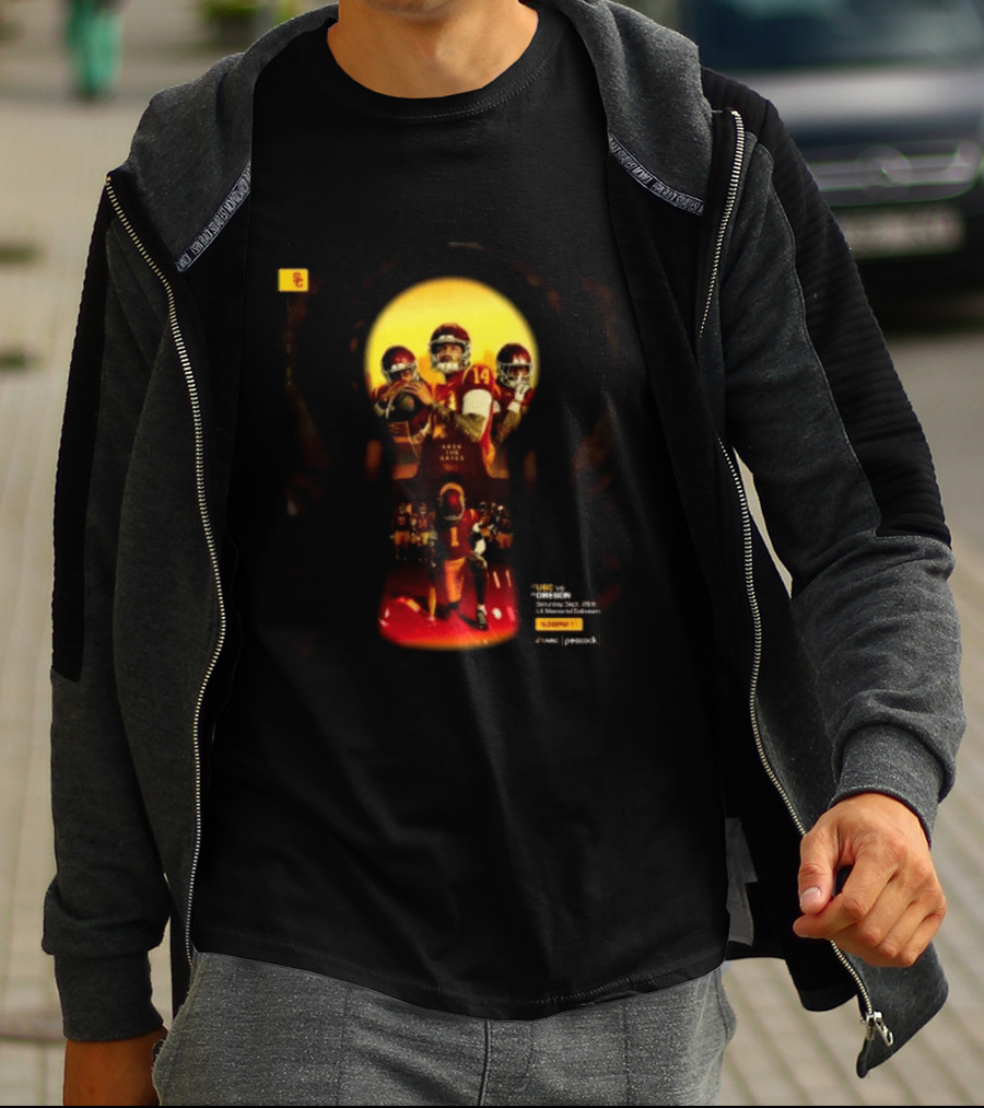 USC Trojans Vs Oregon Ducks Lock The Gates Football Game September 26 2026 L.A. Memorial Coliseum T-Shirt