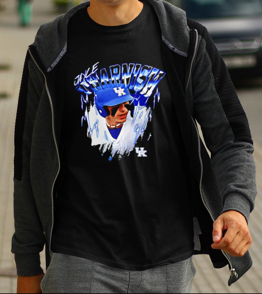 Jayce Tharnish Kentucky Wildcats Baseball UK Helm T-Shirt
