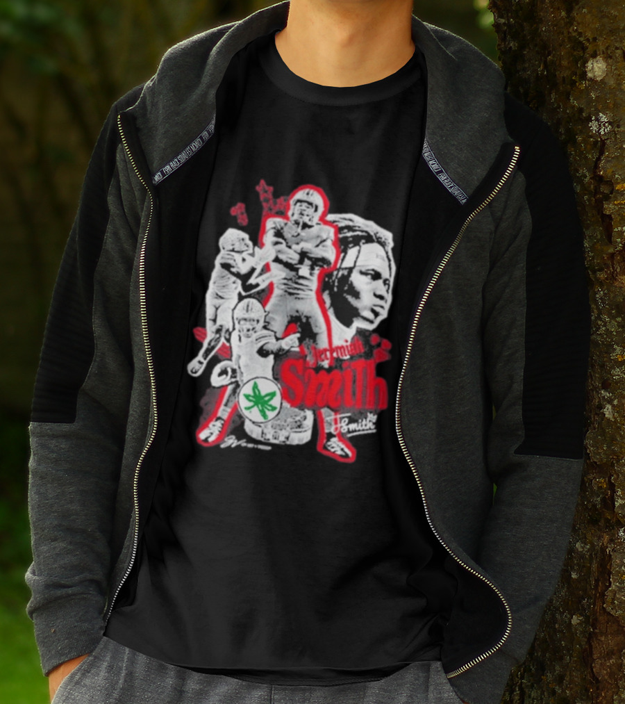 Jeremiah Smith Ohio State Buckeyes Football Collage T-Shirt
