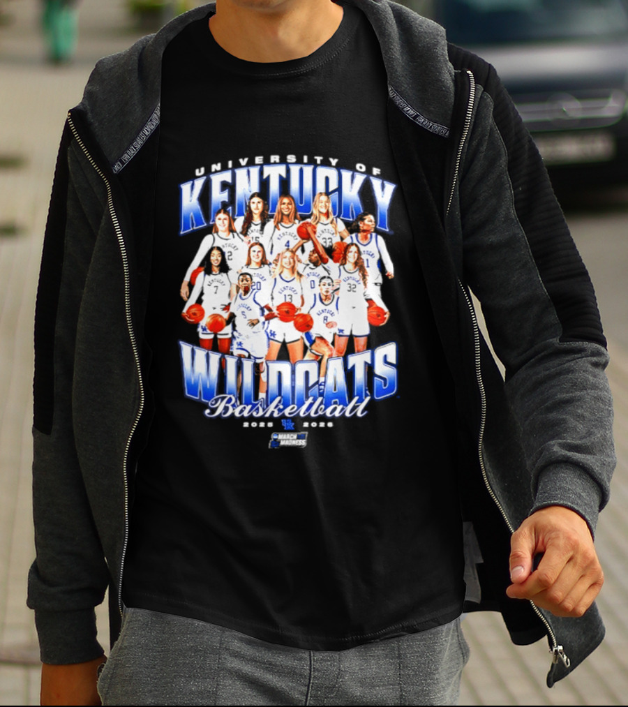 University Of Kentucky Wildcats Basketball 2026 NCAA All Team T-Shirt