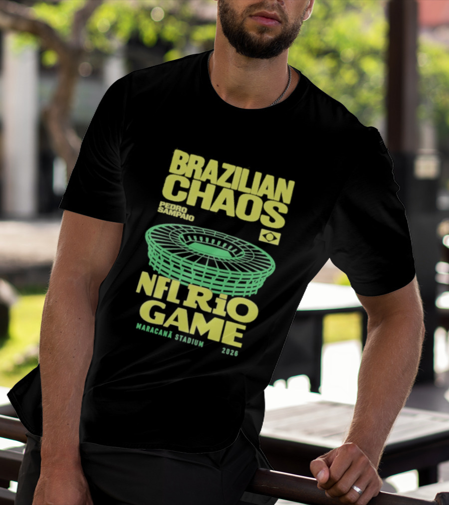 Brazilian Chaos NFL Rio Game Maracanã Stadium 2026 T-Shirt