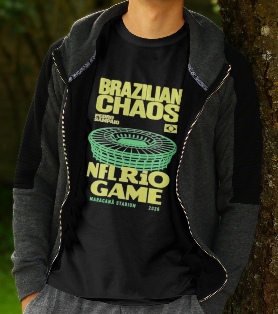 Brazilian Chaos NFL Rio Game Maracanã Stadium 2026 T-Shirt