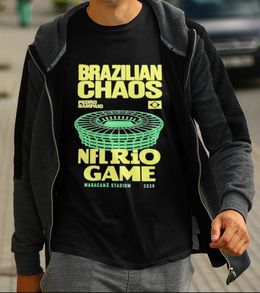 Brazilian Chaos NFL Rio Game Maracanã Stadium 2026 T-Shirt