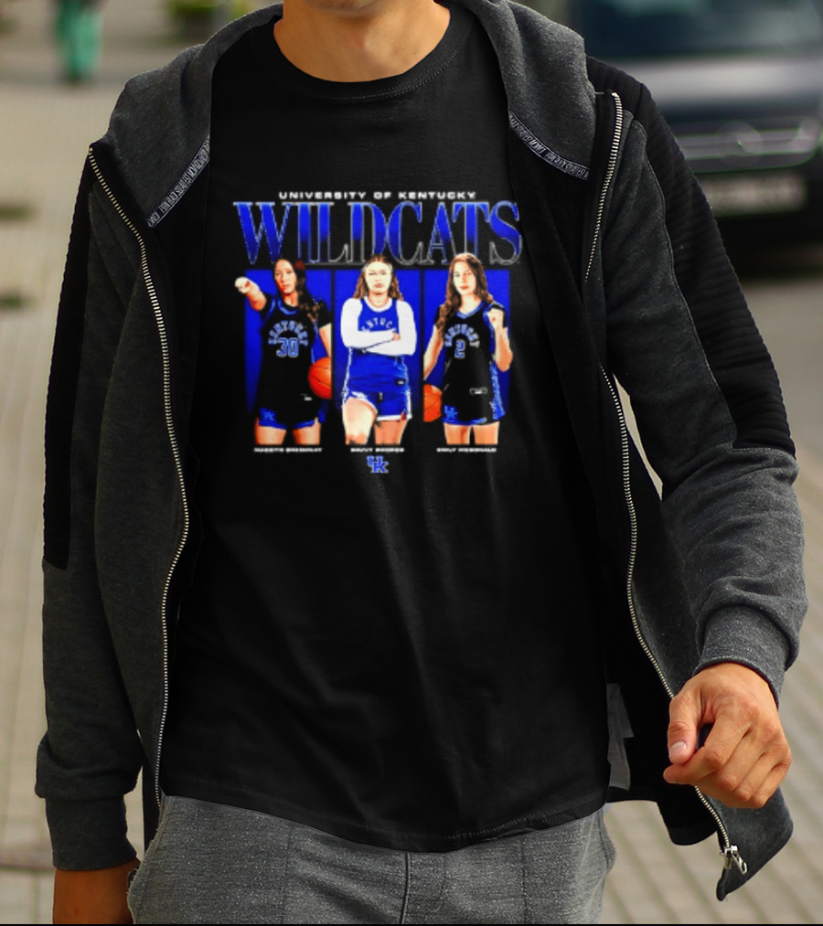 University Of Kentucky Wildcats NCAA Women's Basketball Players Madoyn Bavvy Emily T-Shirt