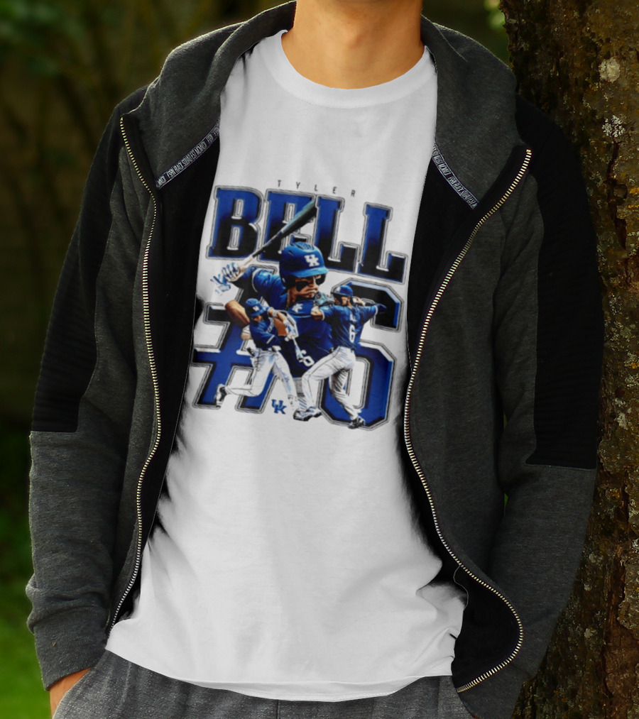 Tyler Bell 6 Kentucky Wildcats NCAA Baseball Player T-Shirt