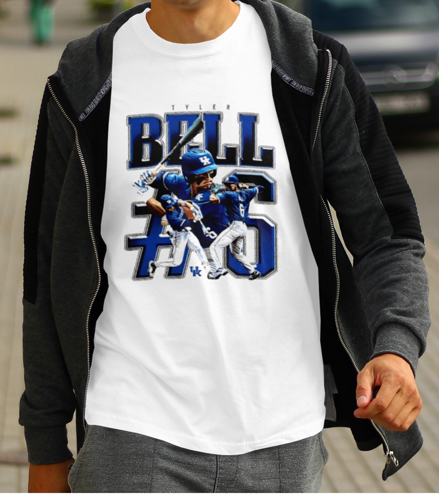Tyler Bell 6 Kentucky Wildcats NCAA Baseball Player T-Shirt