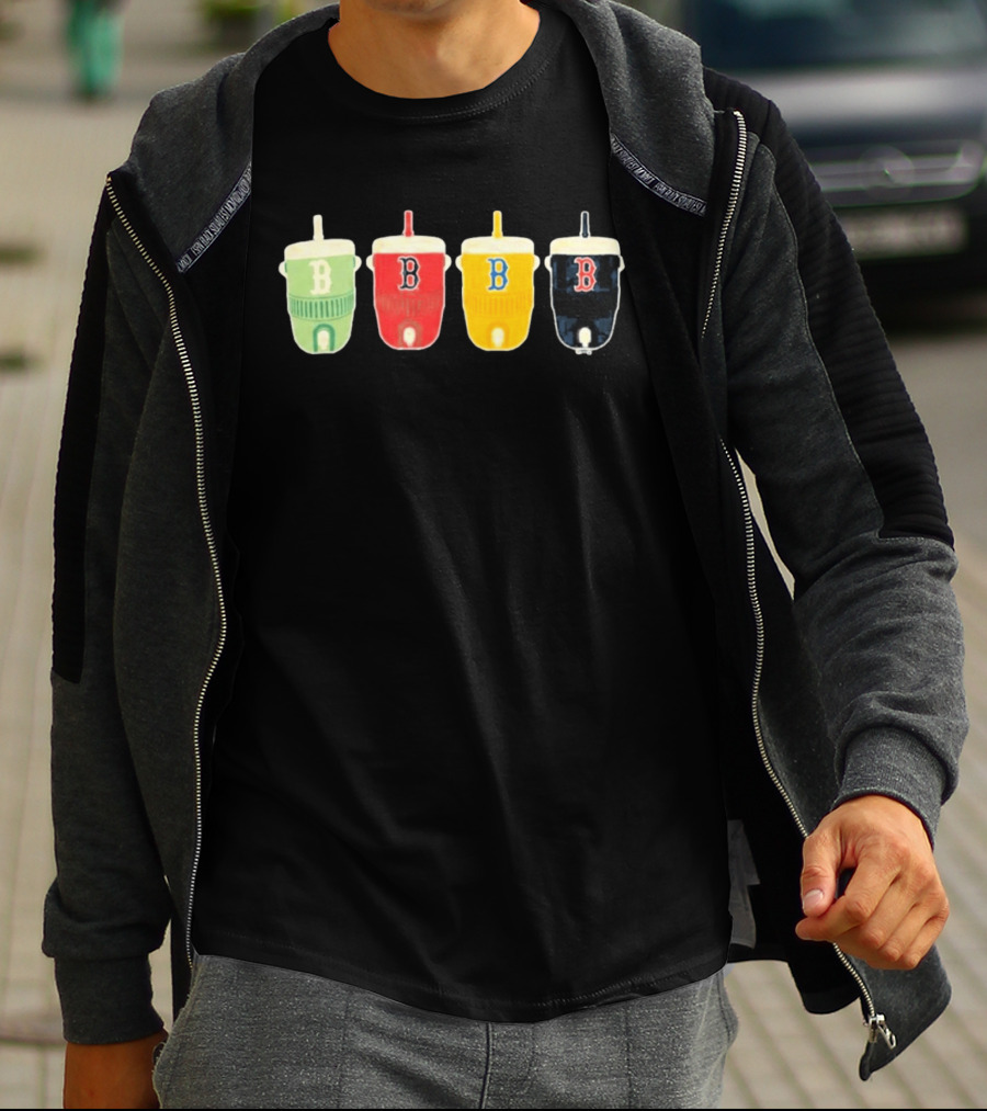 Boston Red Sox Multi Color B Cups Collection T-Shirt