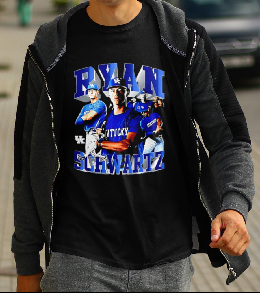 Ryan Schwartz Kentucky Wildcats NCAA Baseball Player T-Shirt