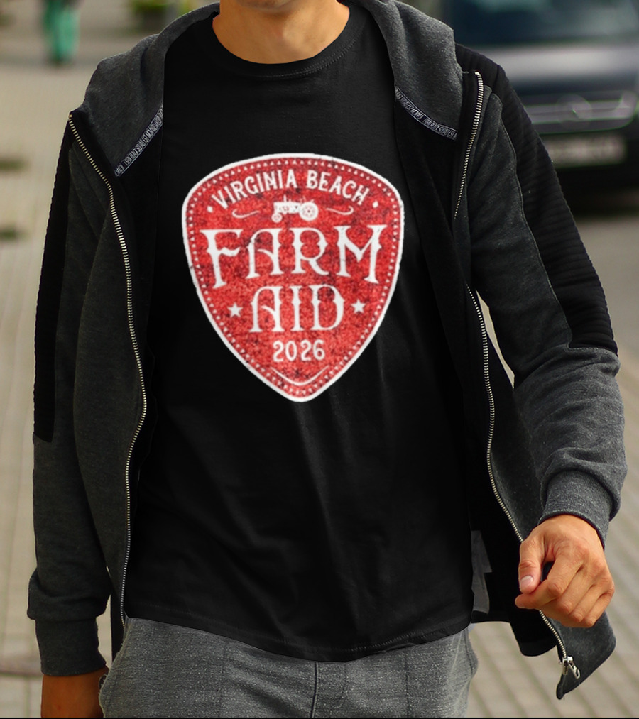 Virginia Beach Farm Aid 2026 Vintage Tractor T-Shirt