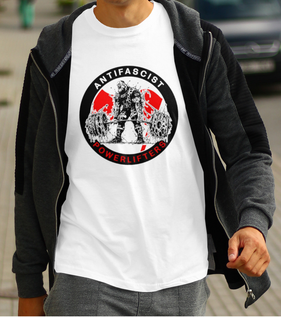 Antifascist Powerlifters Zombie Weightlifting T-Shirt