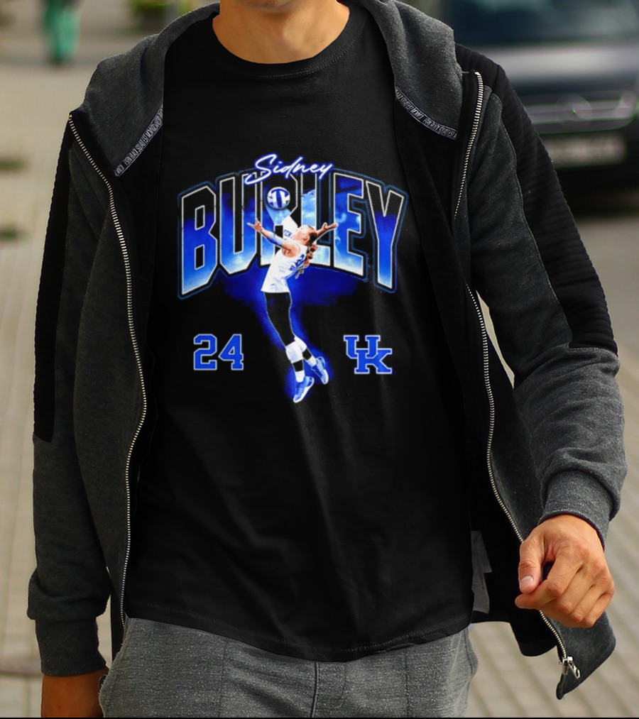 Sidney Burley 24 Kentucky Wildcats NCAA Volleyball T-Shirt