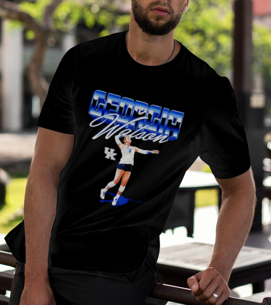 Georgia Watson 9 Kentucky Wildcats NCAA Women's Volleyball Player T-Shirt