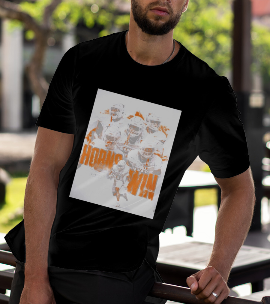 Texas Football Horns Win Burnt Orange 2026 T-Shirt