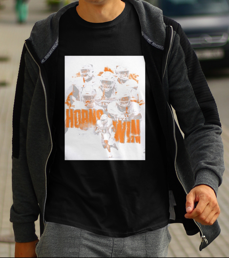 Texas Football Horns Win Burnt Orange 2026 T-Shirt