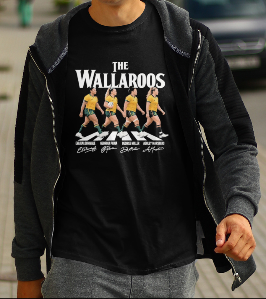 The Wallaroos Abbey Road Eva Kaluinivale Georgia Pavia Desiree Miller Ashley Masters T-Shirt