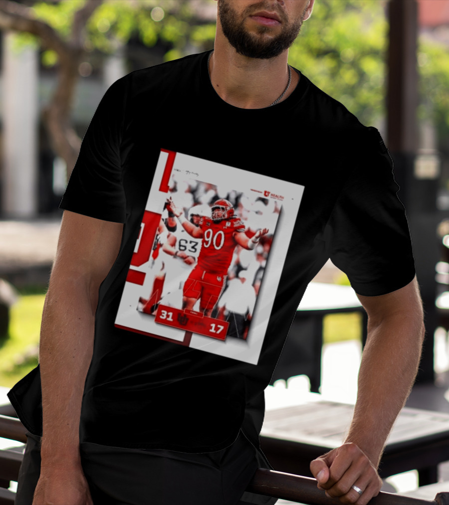 Utah Utes 31 17 Iowa State Cyclones 2026 Football Score Victory Celebration T-Shirt