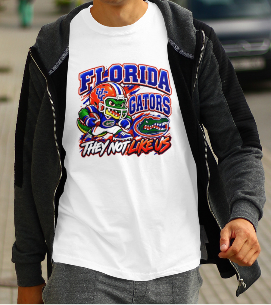 Florida Gators NCAA Football Fierce Gator They Not Like Us T-Shirt