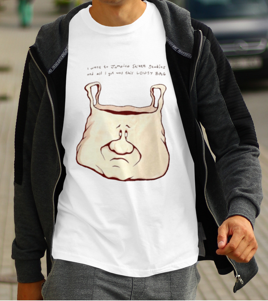I Went To Jamaica Street Studios And All I Got Was This Lousy Bag Sad Face T-Shirt