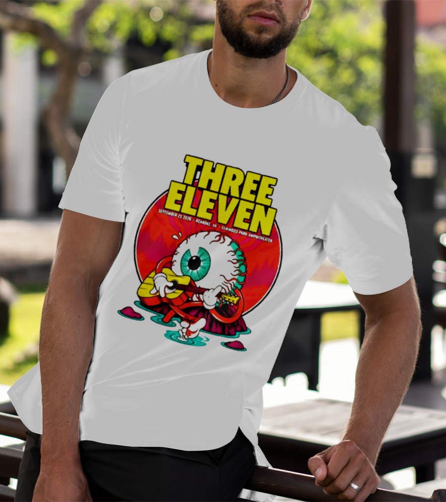 THREE ELEVEN September 25 2026 Roanoke VA Elmwood Park Amphitheater Event T-Shirt