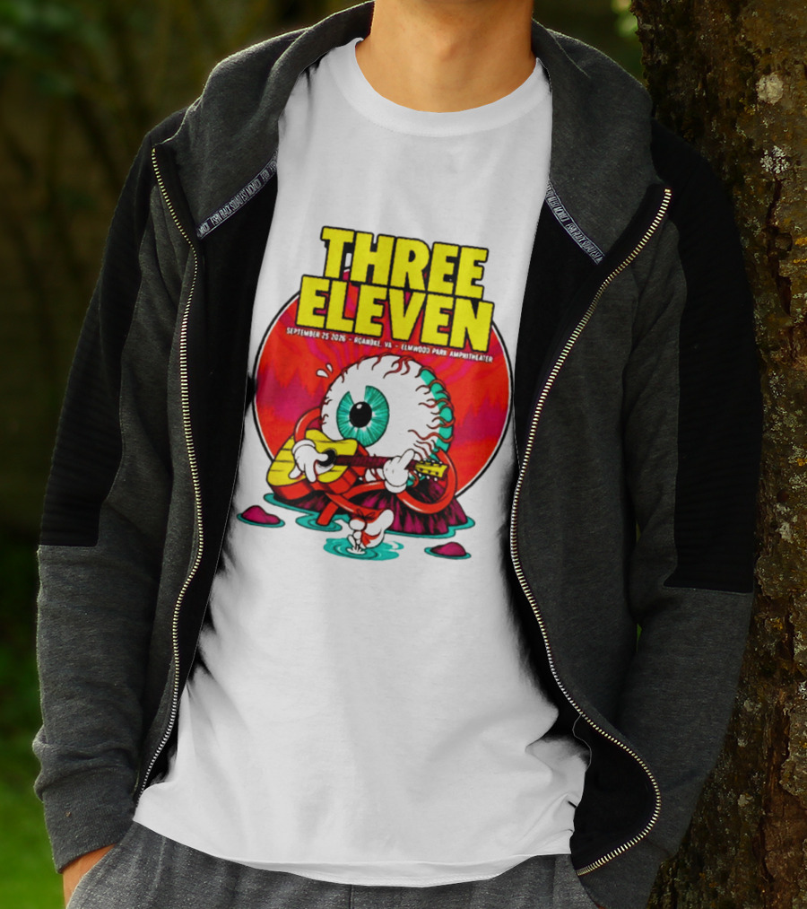 THREE ELEVEN September 25 2026 Roanoke VA Elmwood Park Amphitheater Event T-Shirt