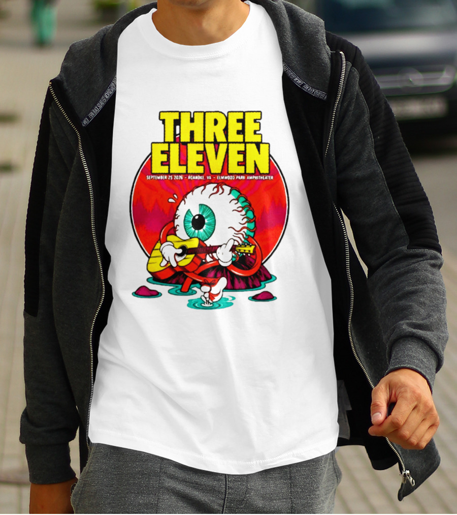 THREE ELEVEN September 25 2026 Roanoke VA Elmwood Park Amphitheater Event T-Shirt