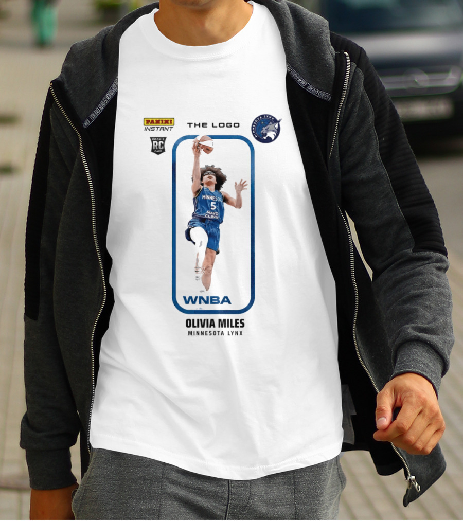 Panini Instant Olivia Miles Minnesota Lynx WNBA Rookie Card T-Shirt