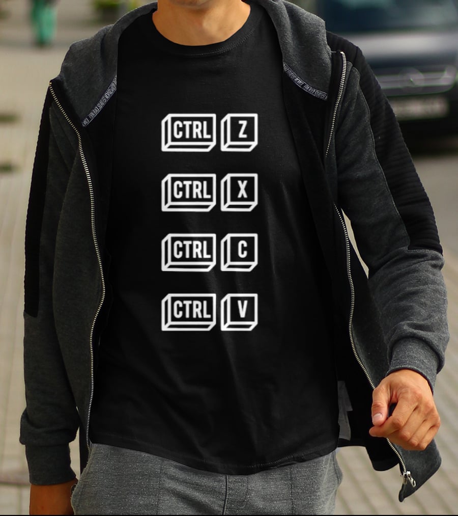 Keyboard Shortcut Ctrl Z X C V T-Shirt