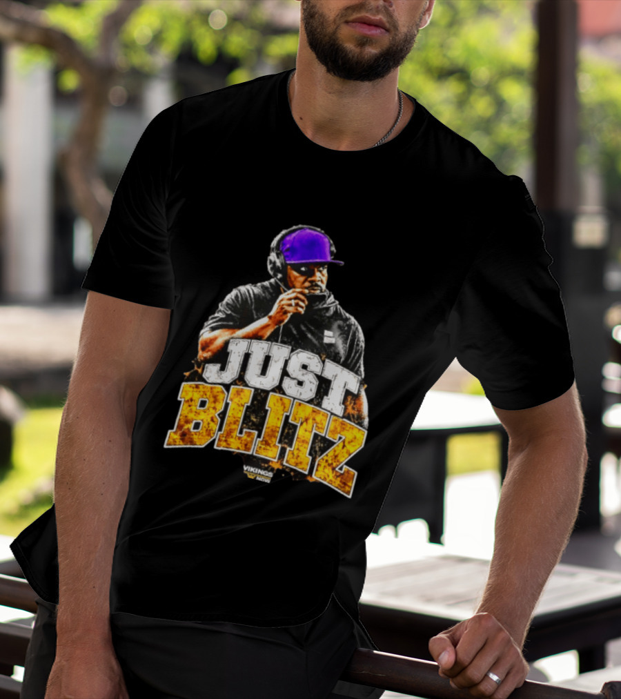 Brian Flores Just Blitz Vikings Now Bold Coaching Football Strategy T-Shirt
