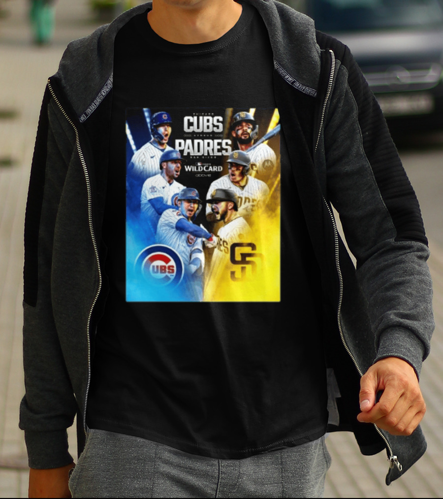 Chicago Cubs Vs San Diego Padres 2026 MLB NL Wild Card Showdown Baseball Fan Gear T-Shirt