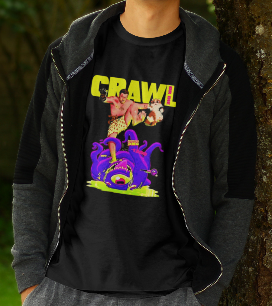 Crawl Or Die Critical Damage RPG Gamer Monster Attack T-Shirt