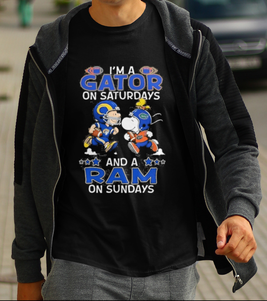 I'm A Gator On Saturdays And A Ram On Sundays Football Fans T-Shirt