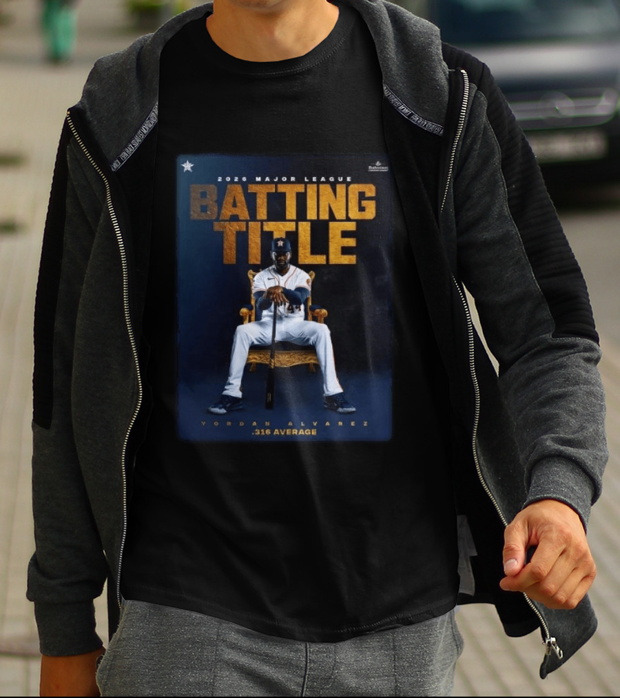 2026 Major League Batting Title Yordan Álvarez Houston Astros 316 Average T-Shirt