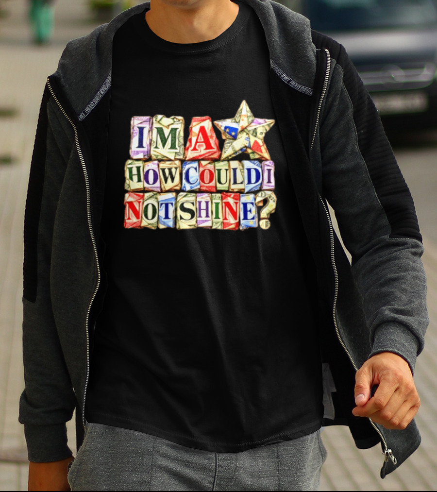 I'm A Star How Could I Not Shine Bright Colorful Blocks T-Shirt